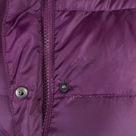 Eddie Bauer NWT Premium Quality Goose Down Vest Women's XS Purple Puffer - Picture 10 of 14